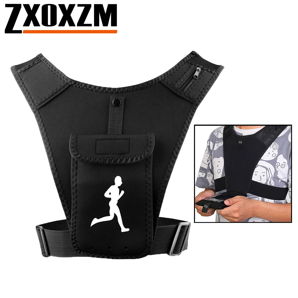 Running Gear Satisfy - Chaleco ajustable para correr, soporte para