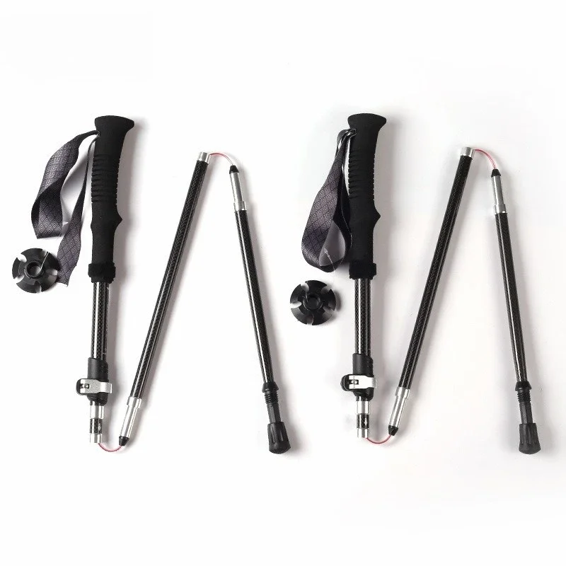 Trekking Pole Carbon - Bastones de Trekking Plegables de Cinco