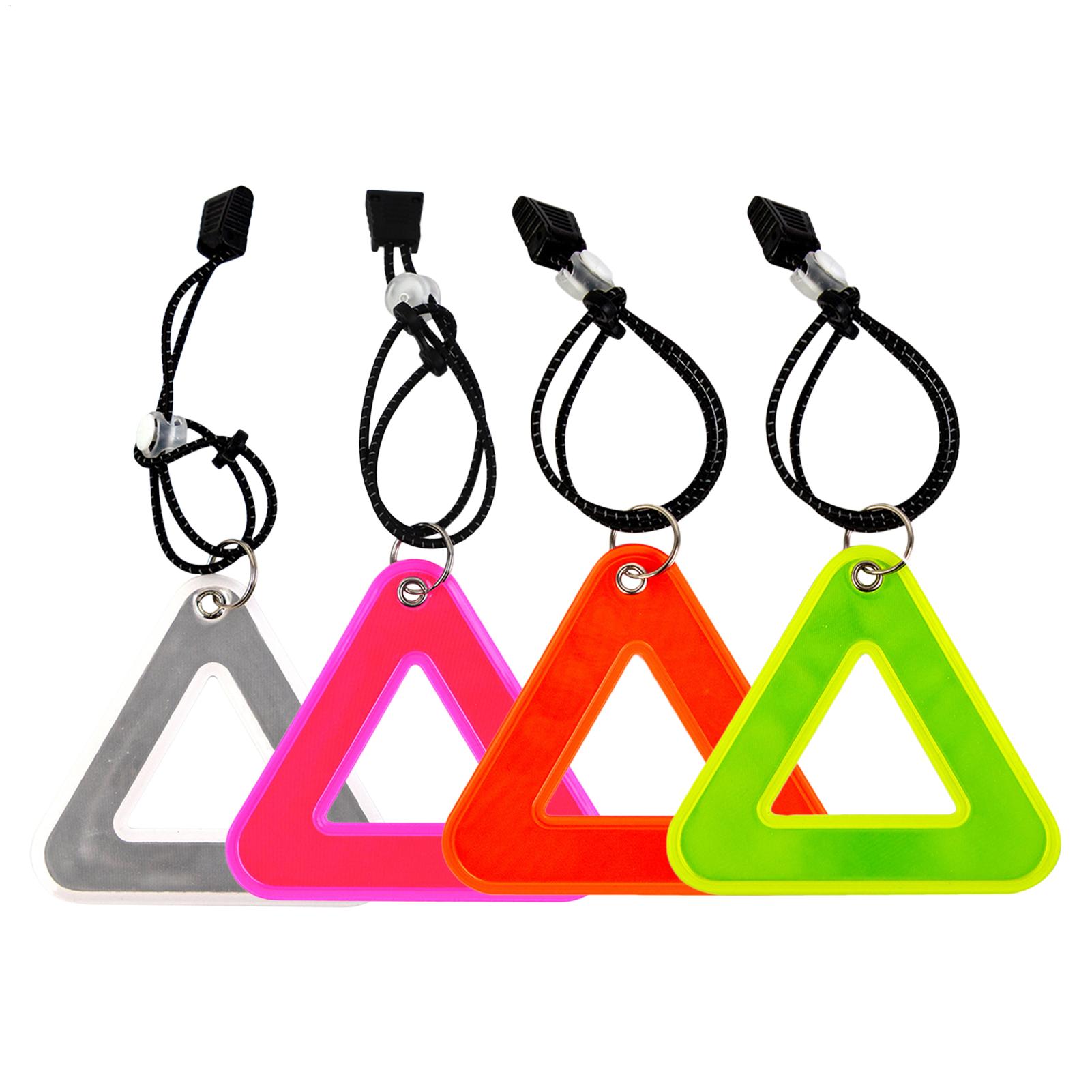 Running Gear Satisfy - Reflector de Seguridad Triangular para Bicicleta,