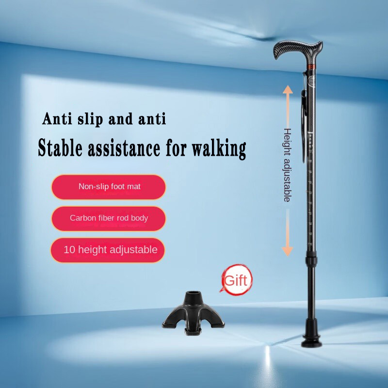 Trekking Pole Carbon - Bastón Telescópico Ultraligero de Fibra de