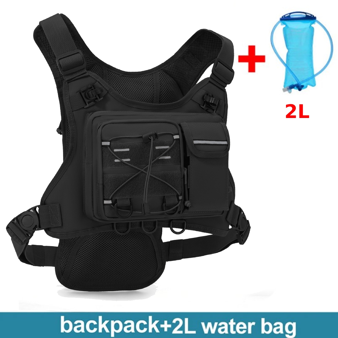 Running Gear Storage - Chaleco Táctico Multifuncional con Bolsillo para