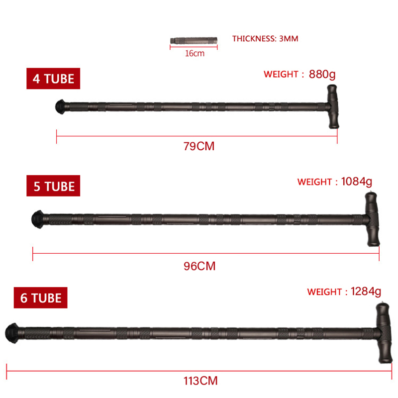 Bastón de senderismo plegable  - Trekking Pole Carbon reseña y precio