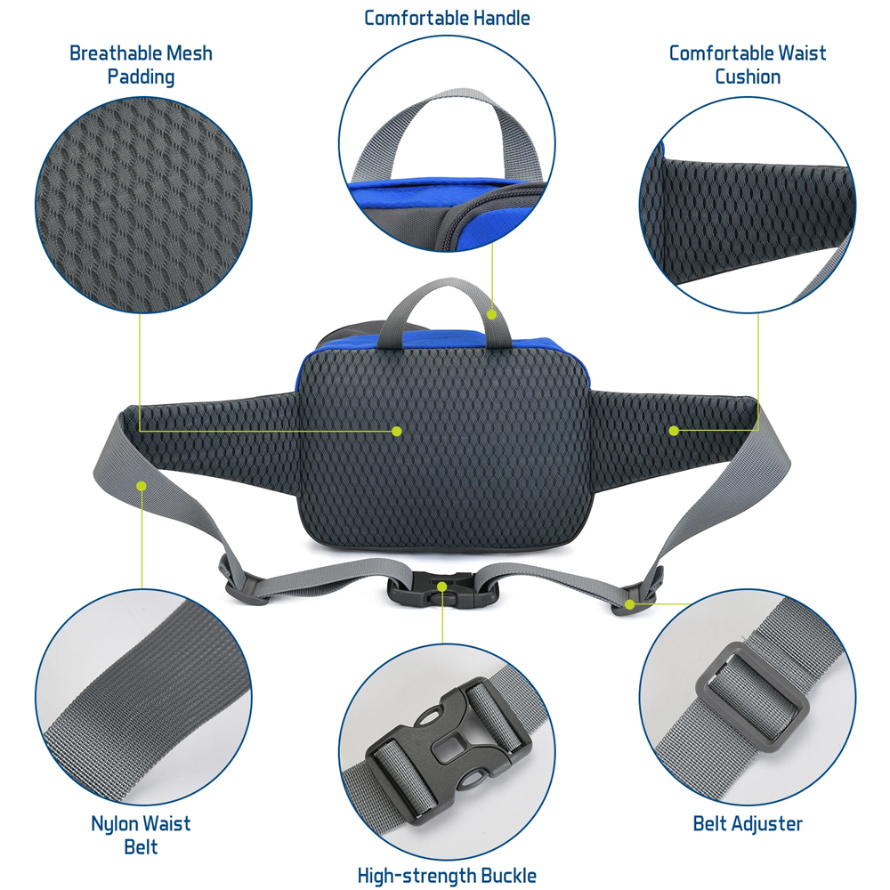 1PCSFanny Pack Waist Bag - Equ - Running Gear Satisfy reseña y precio