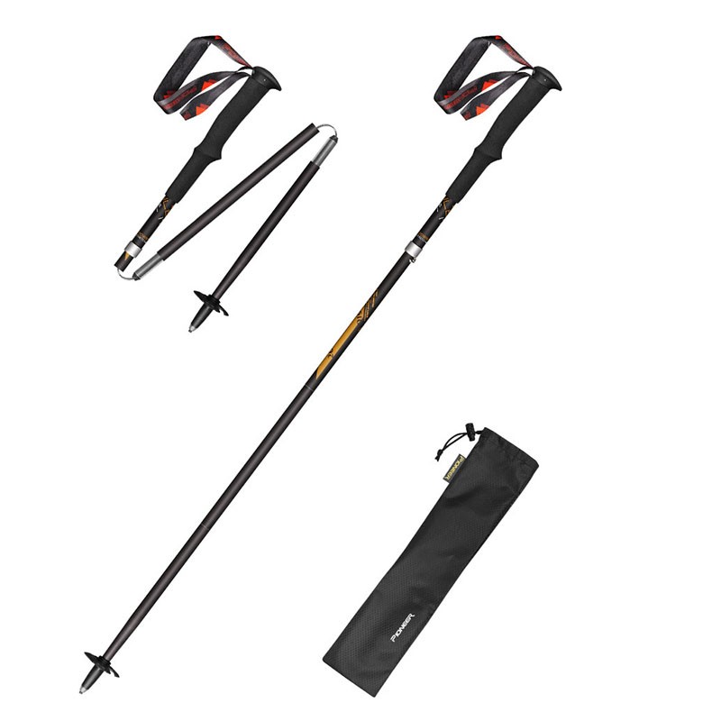 Bastón plegable de fibra de ca - Trekking Pole Carbon reseña y precio