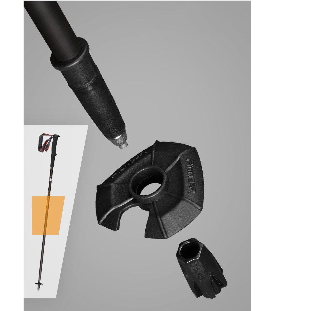 Bastón plegable de fibra de ca - Trekking Pole Carbon reseña y precio
