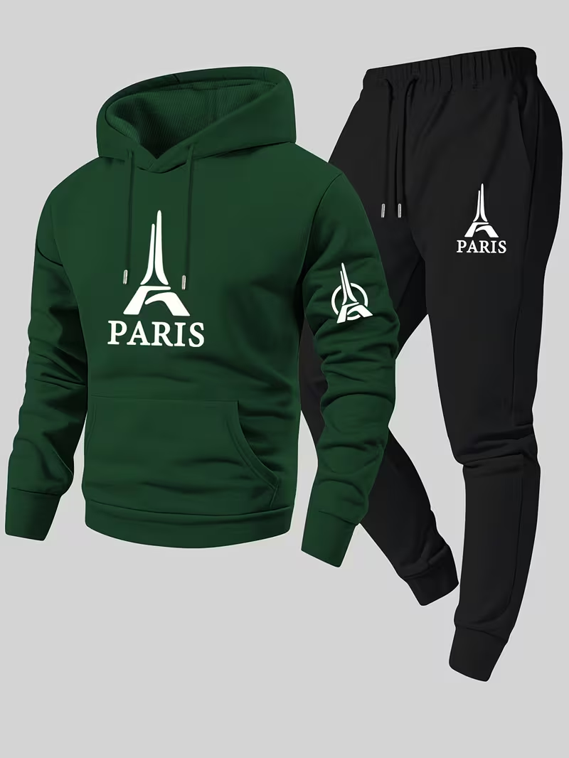 Conjunto Urbano Casual de Dos  - Running Gear Winter Men reseña y precio