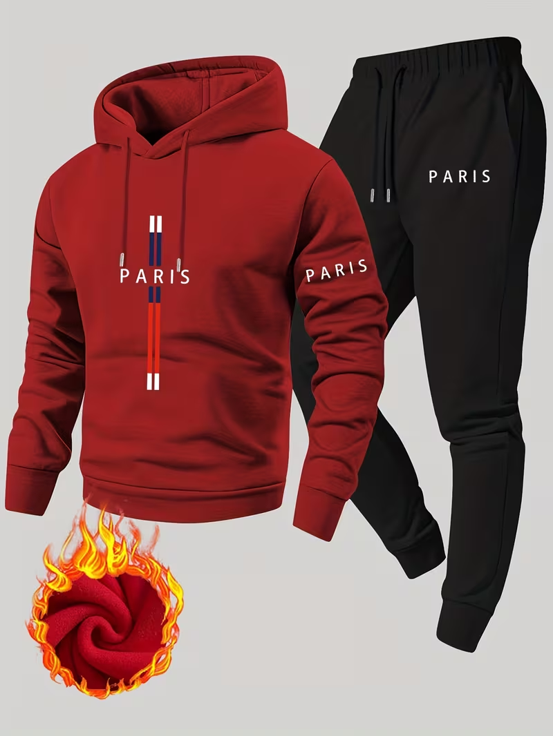 Conjunto Urbano Casual de Dos  - Running Gear Winter Men reseña y precio