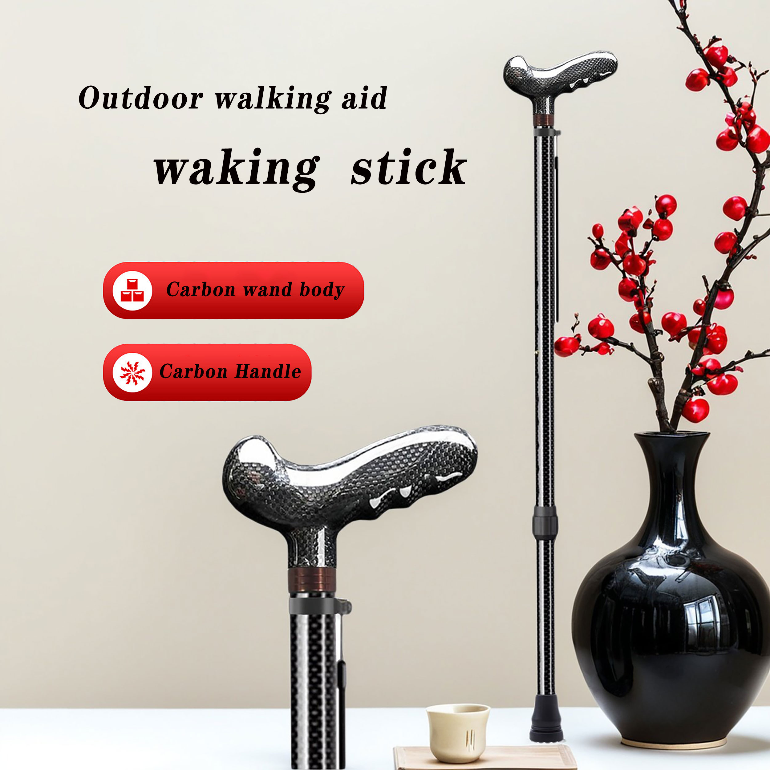 Bastón Telescópico Ultraligero - Trekking Pole Carbon reseña y precio