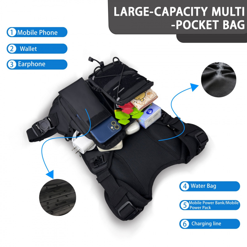 Chaleco Táctico 2026 con Bolsa - Running Gear Satisfy reseña y precio
