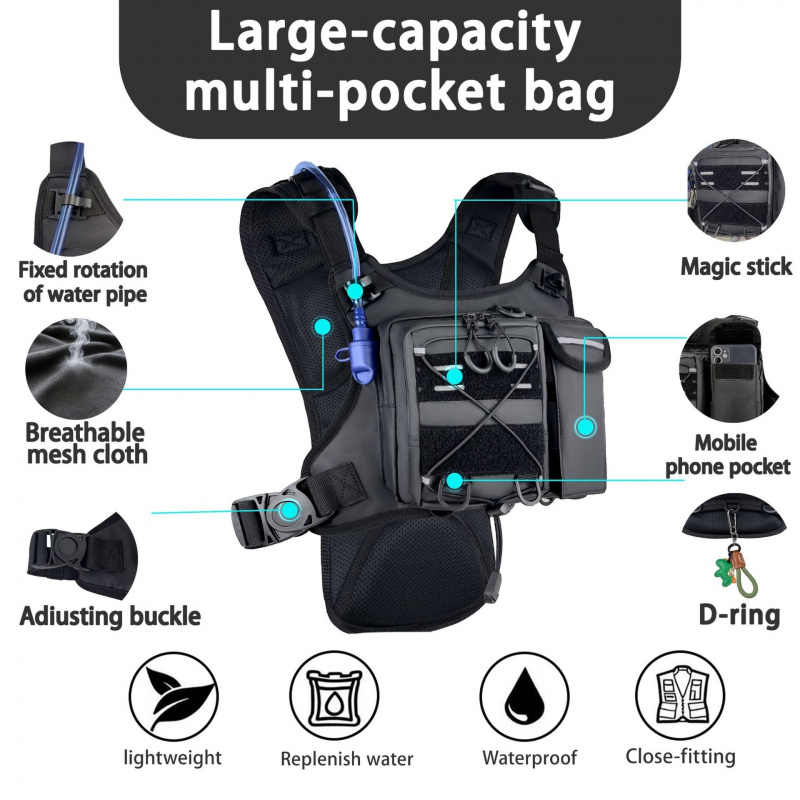 Chaleco Táctico 2026 con Bolsa - Running Gear Satisfy reseña y precio